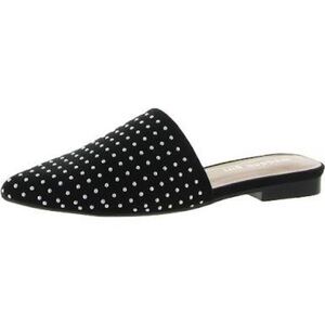 Madden Girl Steve Madden Studded Mules Flats - Black Size 8.5
